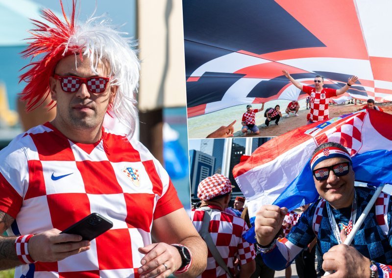 [VIDEO/FOTO] Pogledajte fantastičnu atmosferu koju su napravili hrvatski navijači u Dohi. 'Vatreni' će u polufinalu imati gromoglasnu podršku