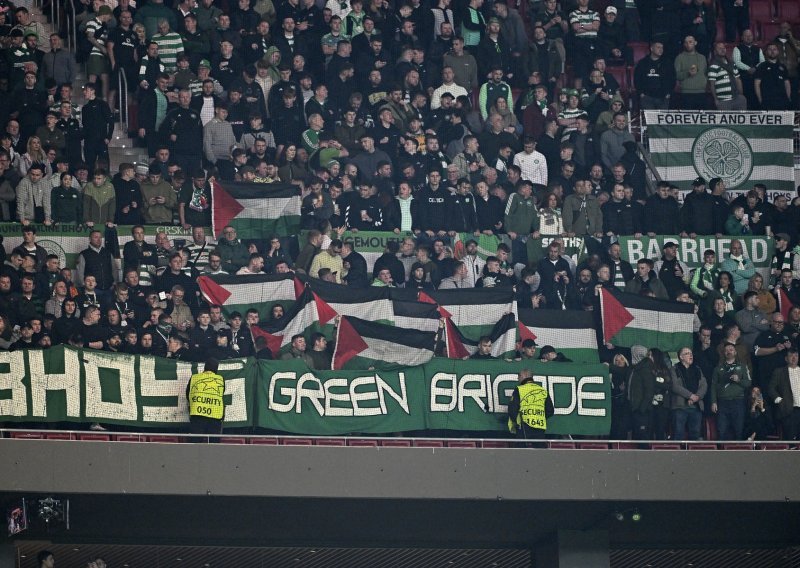 Evo s koliko Uefa kažnjava klubove zbog mahanja s palestinskim zastavama