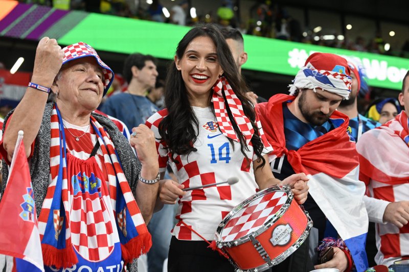 Navijači na utakmici Hrvatska - Brazil