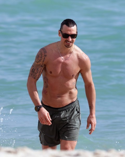 Zlatan Ibrahimović na plaži u Miamiju