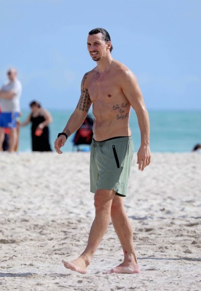 Zlatan Ibrahimović na plaži u Miamiju