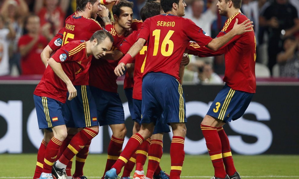 Slavlje španjolskih nogometaša