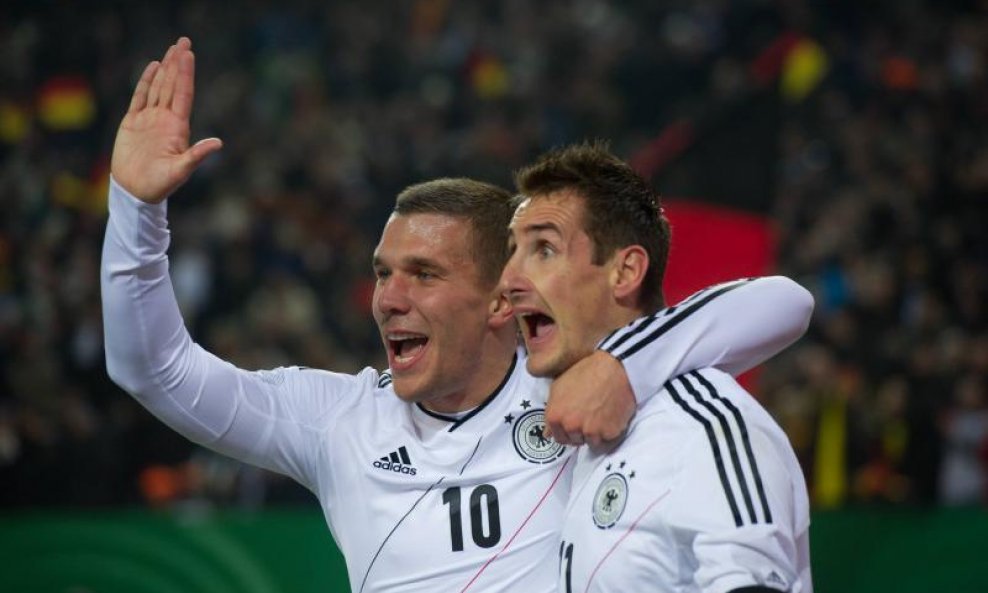 Miroslav Klose i Lukas Podolski Njemačka 2011