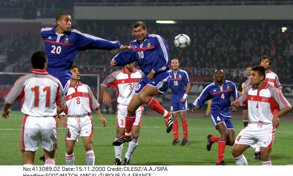 Trezeguet Zidane Euro 2000
