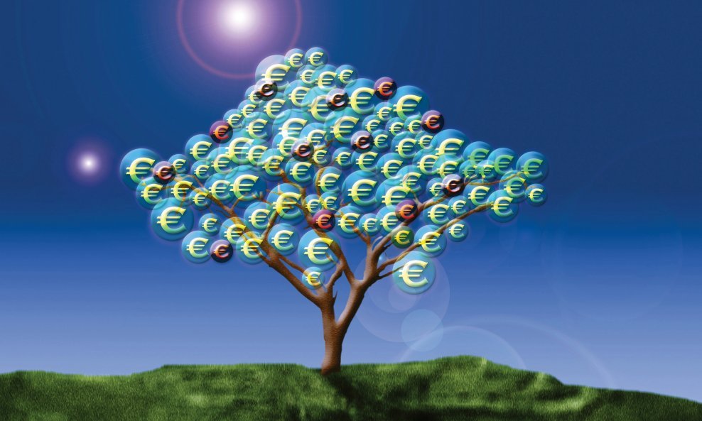 novac raste na drveću euro